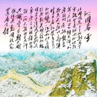 《沁园春.雪》毛泽东