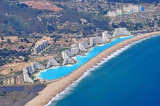高逼格游泳池|智利最大的酒店游泳池