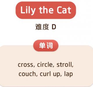 Lily the Cat（单词）