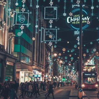 【白噪声】城市之光 伦敦眼下的圣诞氛围