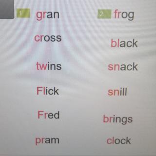 练习拼读单词