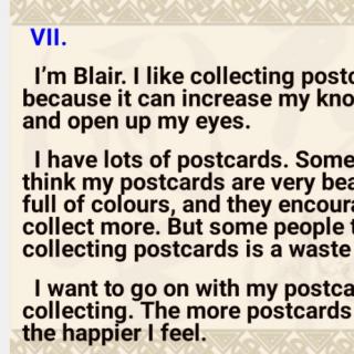 collecting postcards