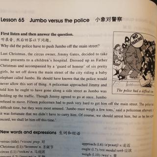 Lesson 65 Jumbo versus the police