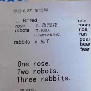 自然拼读  Rr