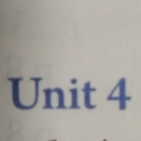 Unit4单词