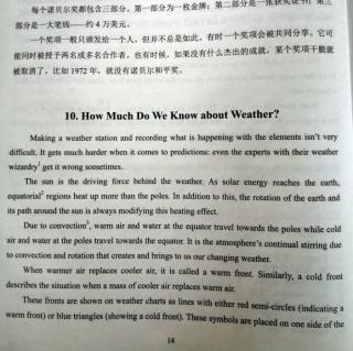 科普英语：How Much Do We Know about Weather(英汉双语)