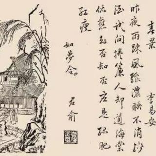 如梦令•昨夜雨疏风骤||李清照（朗读训练）