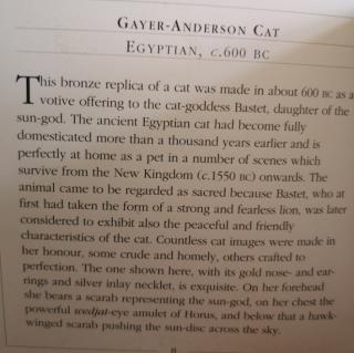 Eayet--Anderson Cat 【大英博物馆猫科宝藏介绍———英汉双语】