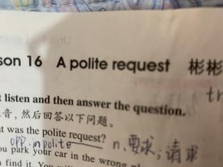 8.13 A polite request
