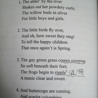 美国原版经典语文课文：Spring(英汉双语)