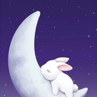 晚安故事《想吃月亮的小兔子》