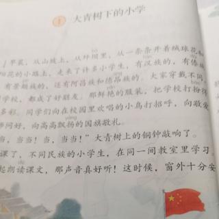 朗读课文《大青树下的小学》