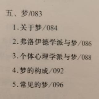 自卑与超越（五-梦）3个体心理学派与梦