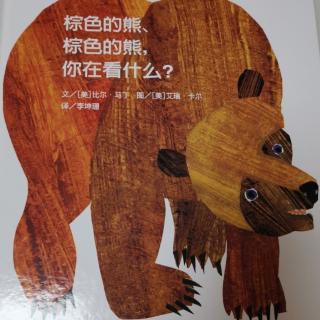 弯弯老师讲故事《棕色的熊棕色的熊你在看什么？》