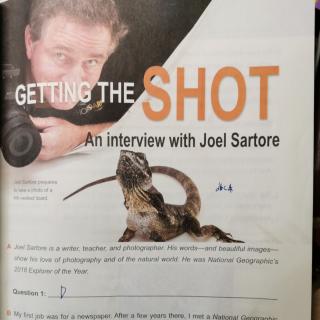 An interview with Joel Sartore