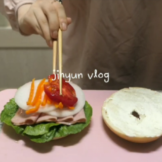 vlog｜百吉饼三明治（4）