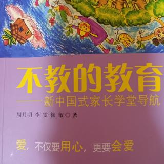 《不教的教育》第四节 每个孩子都会学会规矩  让孩子理解规矩