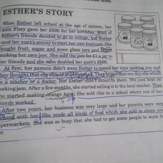 Esther's story