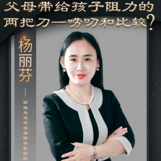 父母带给孩子阻力的两把刀“唠叨和比较”—杨丽芬副校长