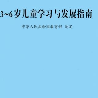 《3-6岁儿童学习与发展指南》/艺术