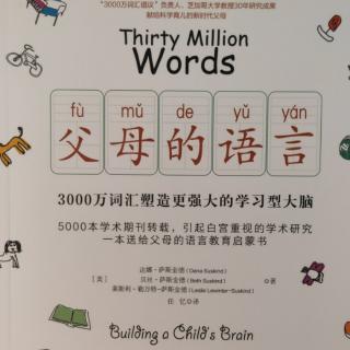 《父母的语言》11 第二章 3000万词汇：父母语言的力量