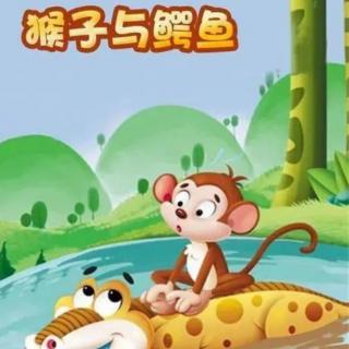 朱曲镇双语幼儿园晚安故事541《猴子和鳄鱼》