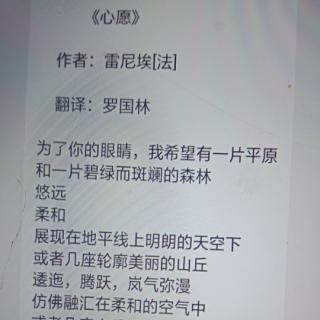 《心愿》