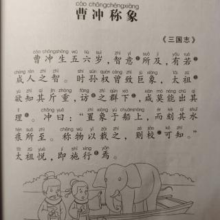 小学生必背文言文12——《曹冲称象》