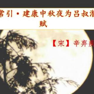 18.《太常引·建康中秋夜为吕叔潜赋》辛弃疾