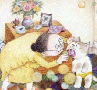睡前故事《老奶奶和小花猫》