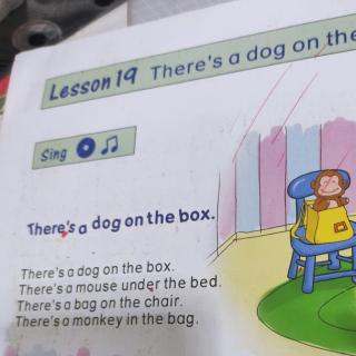 Lesson19 There's a dog on the box