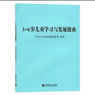 《3-6岁儿童学习与发展指南》