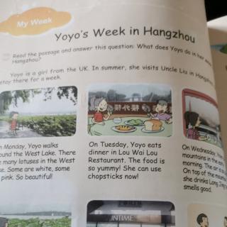 Yoyo's week in Hangzhou