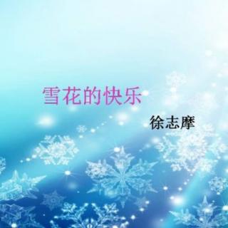 《雪花的快乐》作者：徐志摩