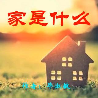 《家是什么》作者：毕淑敏 诵读：大连伙计