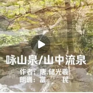 《题山中流泉》唐储光羲