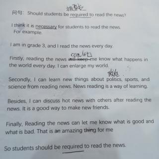 Should students be required to read the news?