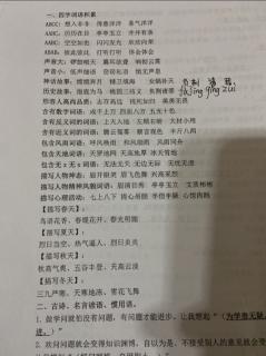 四字词语积累