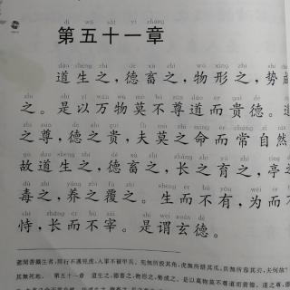 《道德经》第五十一章