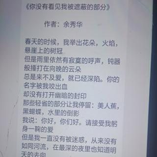 《你没有看见我》