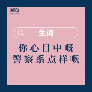 39.你心目中嘅警察係點樣嘅-生詞