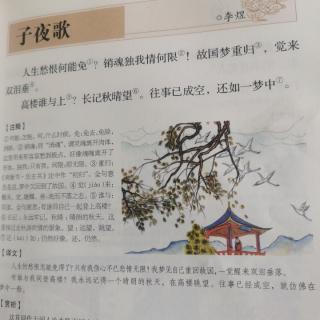 子夜歌    李煜   人生愁恨何能免？