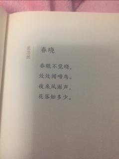 《春晓》孟浩然