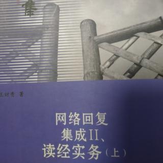 《网络回复集成》II读经实务（上）286～289