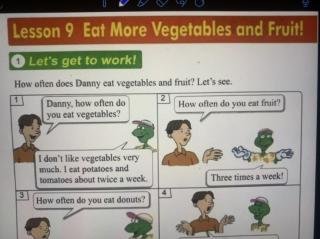 Lesson9 Eat more vegetables and fruit