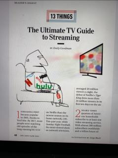 Reader's digest 202101-The ultimate TV guide to streaming