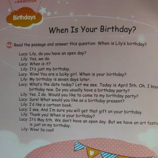 When is your birthday?