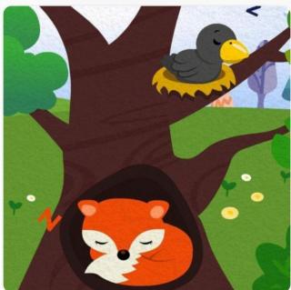 儿童故事《狐狸和乌鸦》