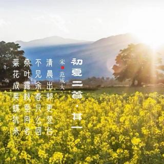 313.初夏二首·其一 范成大