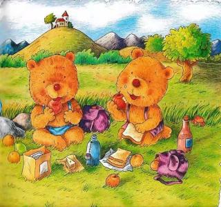 绘本故事《两只毛毛熊》